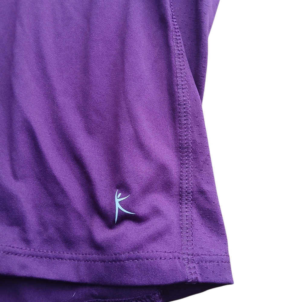 Danskin Now Women's Size Extra Large Plum Quarter-Zip Top - Picture 5 of 6